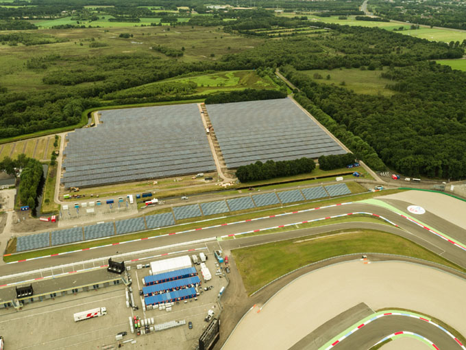 TT circuit Assen zonnepanelen